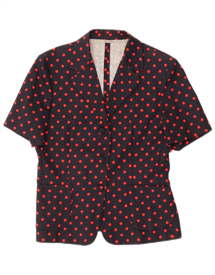 MELROSE Jachetă cu mânecă scurtă pentru femei IT 44 Medium Black Polka Dot