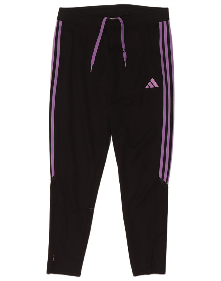 Pantaloni de trening Adidas pentru femei UK 12/14 Poliester mediu negru