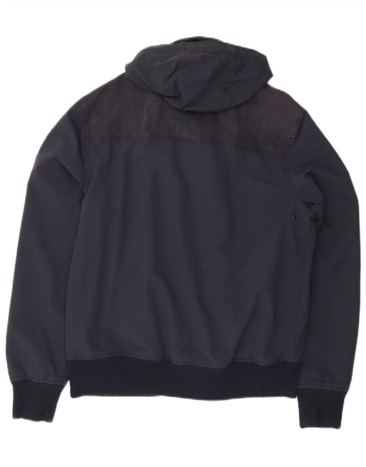 Jachetă bomber cu glugă pentru bărbați Fat Face UK 36 Poliester bleumarin mic