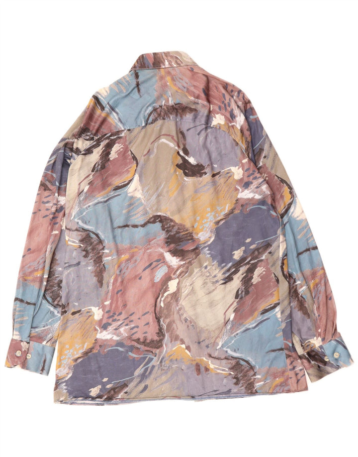 Cămașă pentru bărbați VINTAGE cu model abstract, mediu multicolor