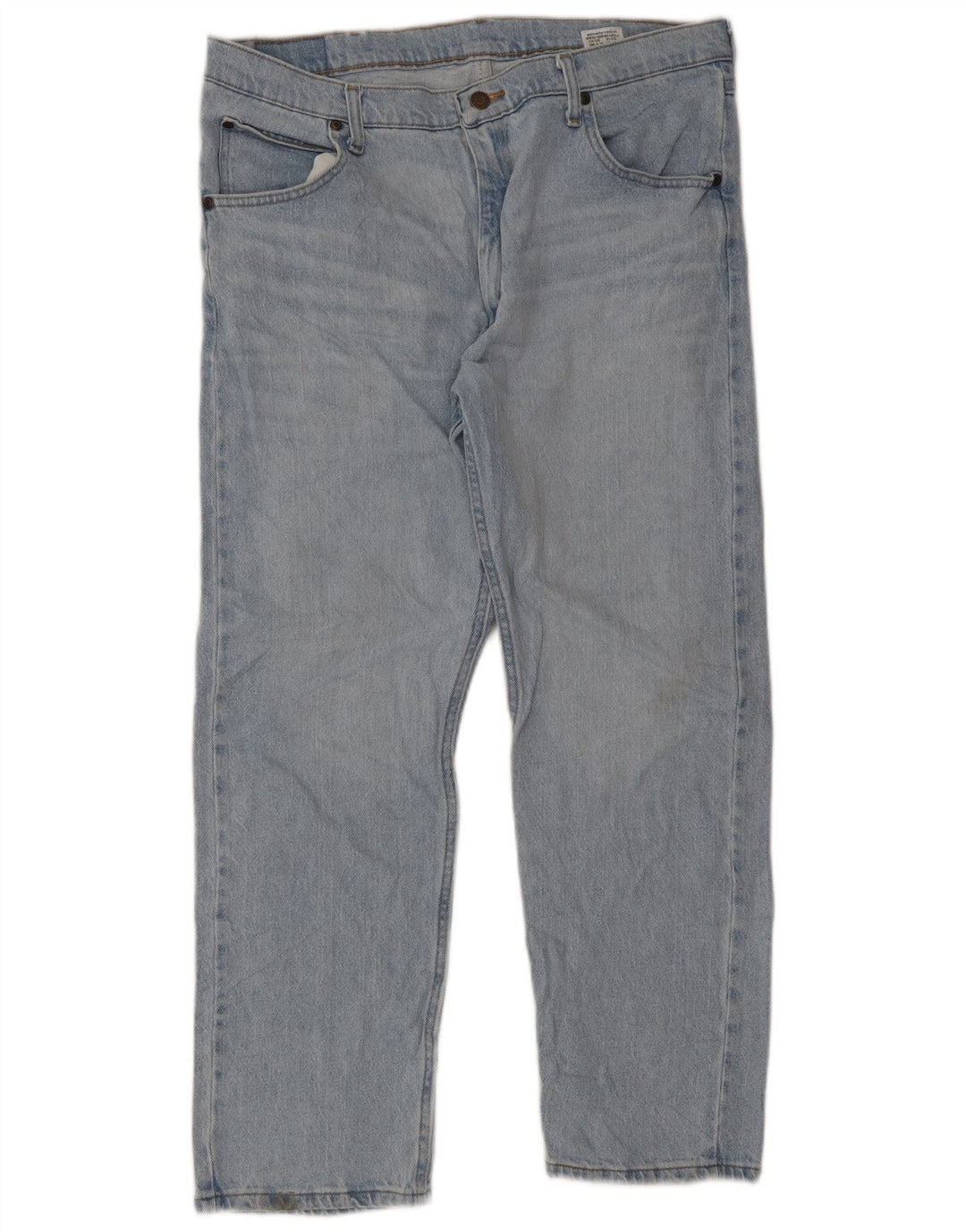 Blugi drepti pentru bărbați Wrangler W36 L29 Bumbac albastru