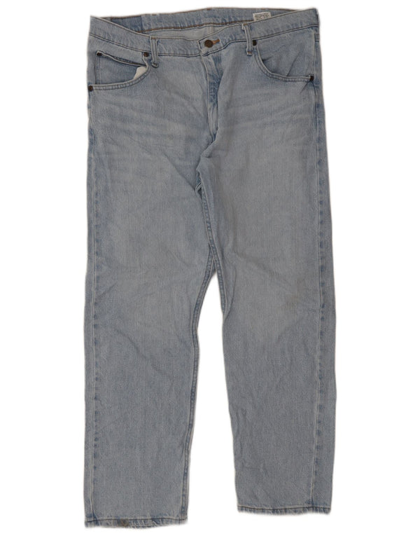 Blugi drepti pentru bărbați Wrangler W36 L29 Bumbac albastru