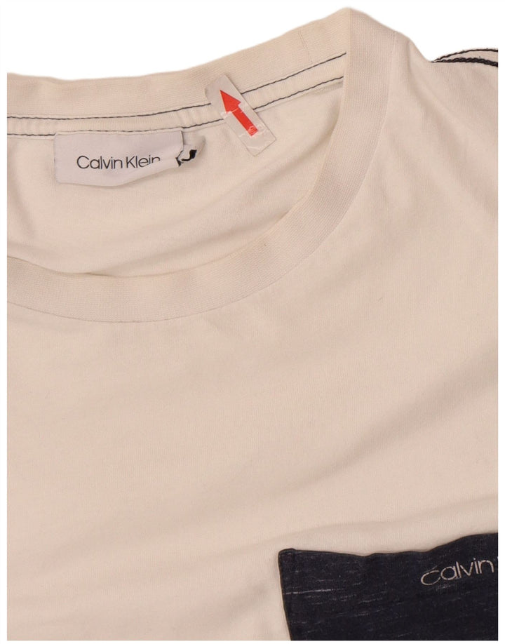 Tricou Calvin Klein pentru bărbați Top mic Bumbac alb