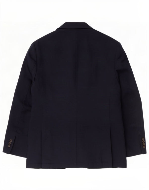 Jachetă pentru bărbați Marks & Spencer, cu 2 nasturi, UK 44 XL, bumbac, albastru bleumarin