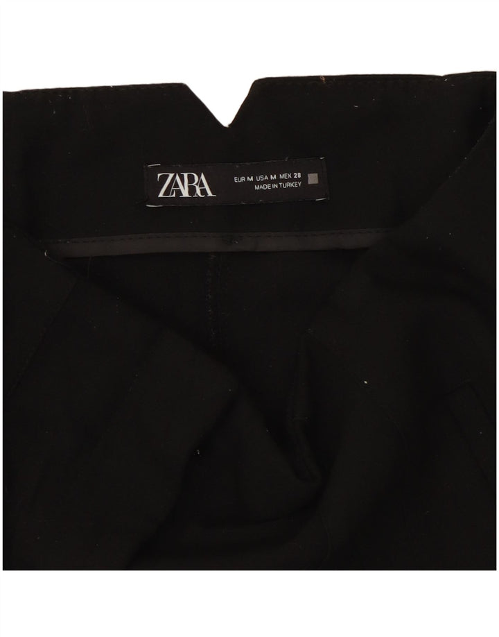 Pantaloni casual conici pentru femei Zara Mediu L28 L26 Poliester negru
