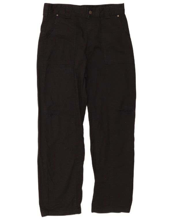 Pantaloni casual drepti învechiți pentru bărbați Zara EU 42 Mari L32 L29 Negru