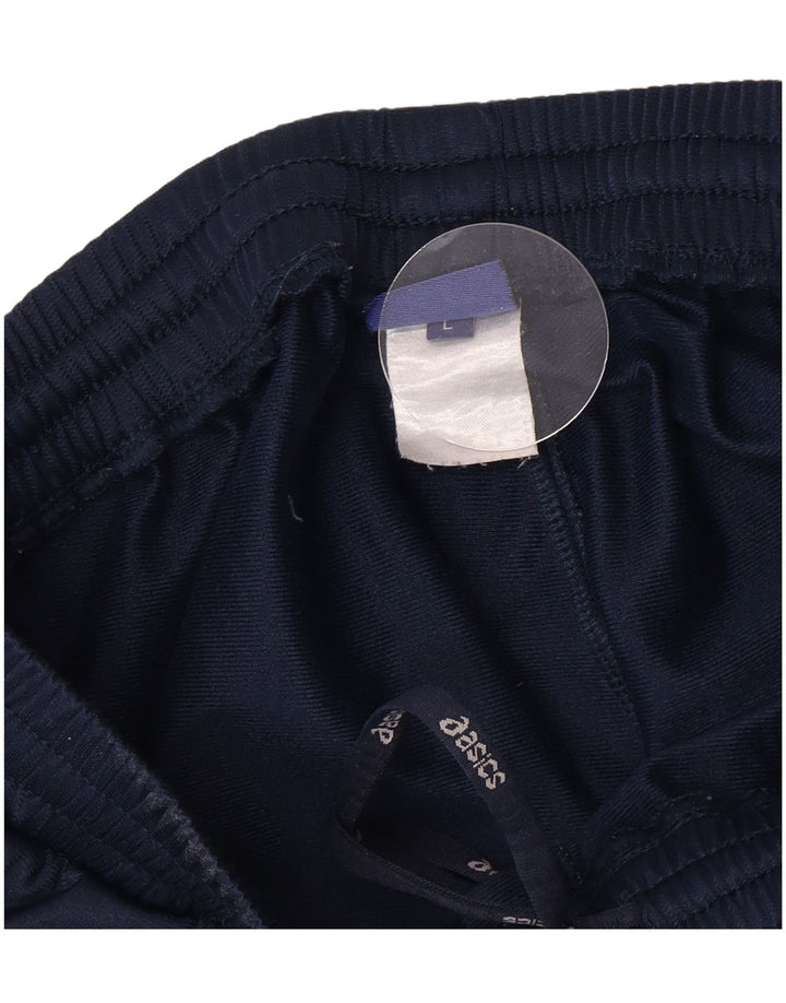 Pantaloni de trening Asics pentru baieti 13-14 ani, mari, bleumarin, poliester