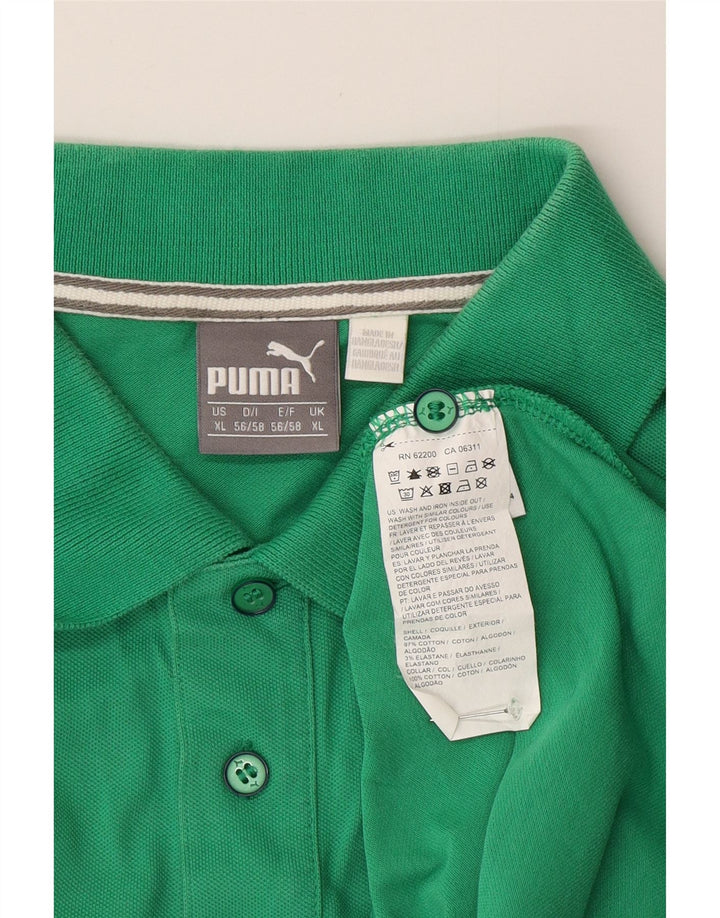 Tricou polo PUMA pentru bărbați XL, bumbac verde