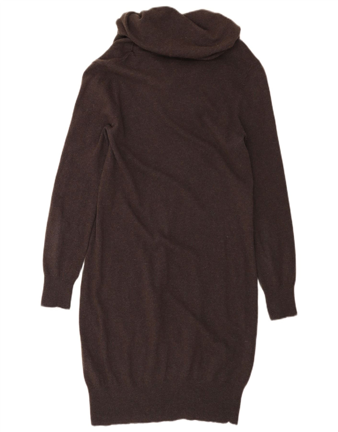 Jigsaw Rochie Jumper pentru Femei UK 12 Lână Maro Mediu
