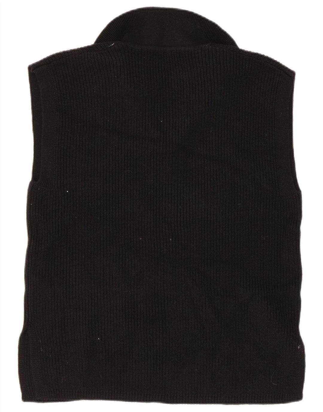 Marks & Spencer Womens Vest Tank Top UK 14 Medium Black Bumbac