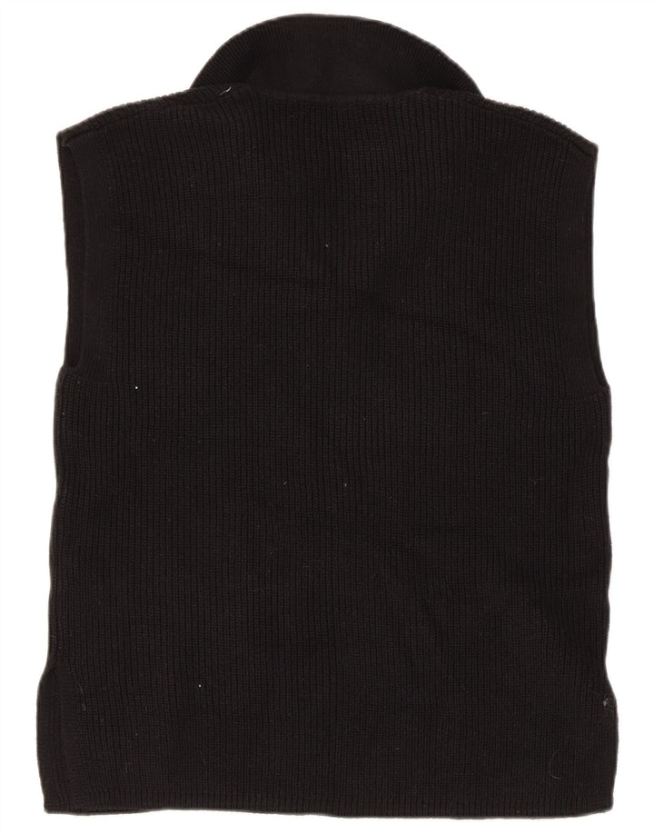 Marks & Spencer Womens Vest Tank Top UK 14 Medium Black Bumbac