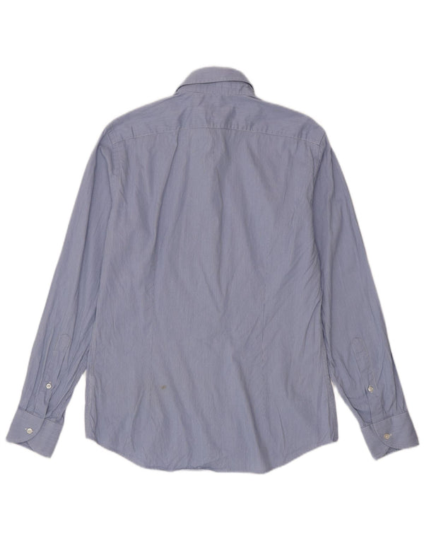 Cămașă pentru bărbați Roberto Cavalli Mărimea 39 Medium Blue Pinstripe