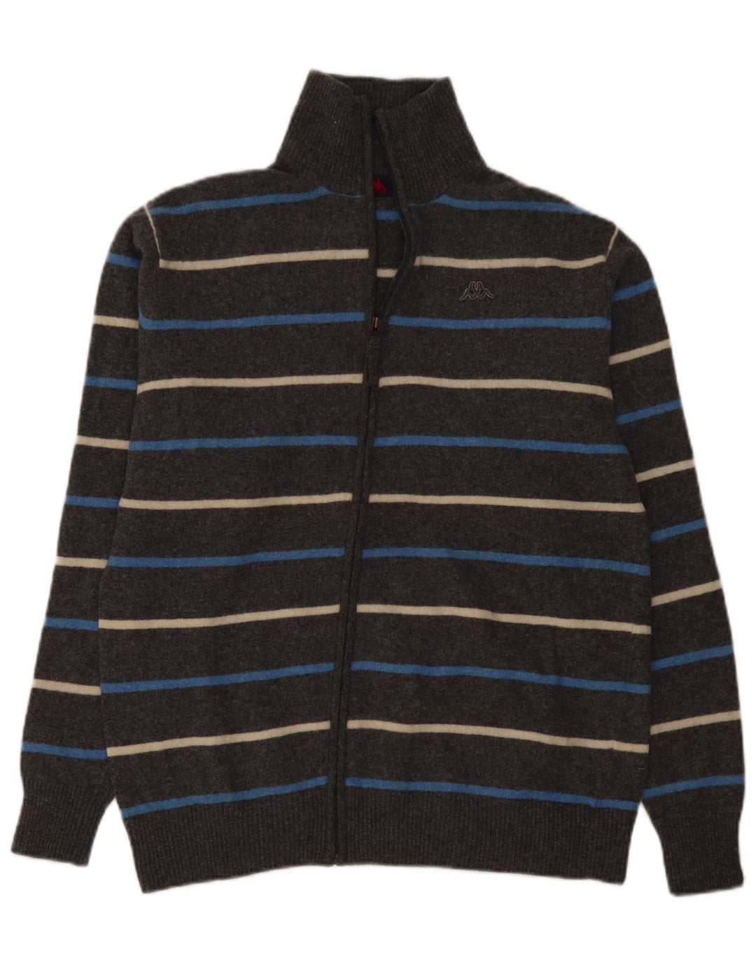 Pulover cardigan pentru bărbați Kappa 2XL Lână cu dungi gri