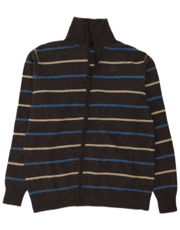 Pulover cardigan pentru bărbați Kappa 2XL Lână cu dungi gri