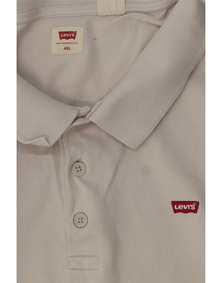 Tricou polo pentru bărbați Levi's 4XL alb