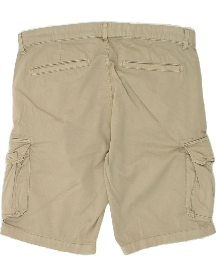 OVS Mens Regular Fit Cargo Shorts IT 52 XL W36  Beige Vintage OVS and Second-Hand OVS from Messina Hembry 