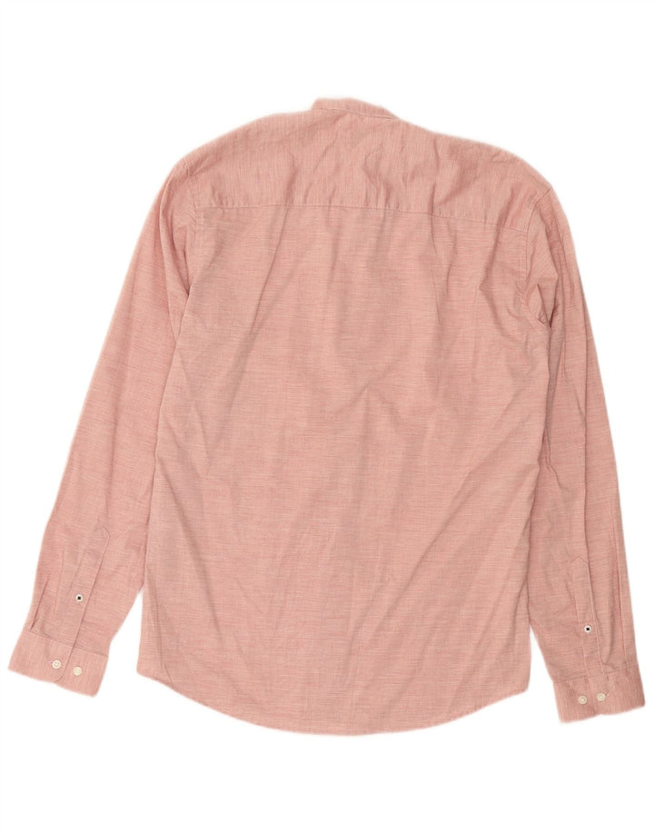 JACK & JONES Mens Stretch Shirt Small Pink Cotton