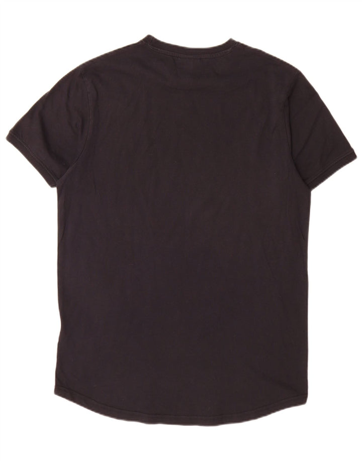 Tricou cu grafică pentru bărbați Ellesse Top mediu din bumbac negru