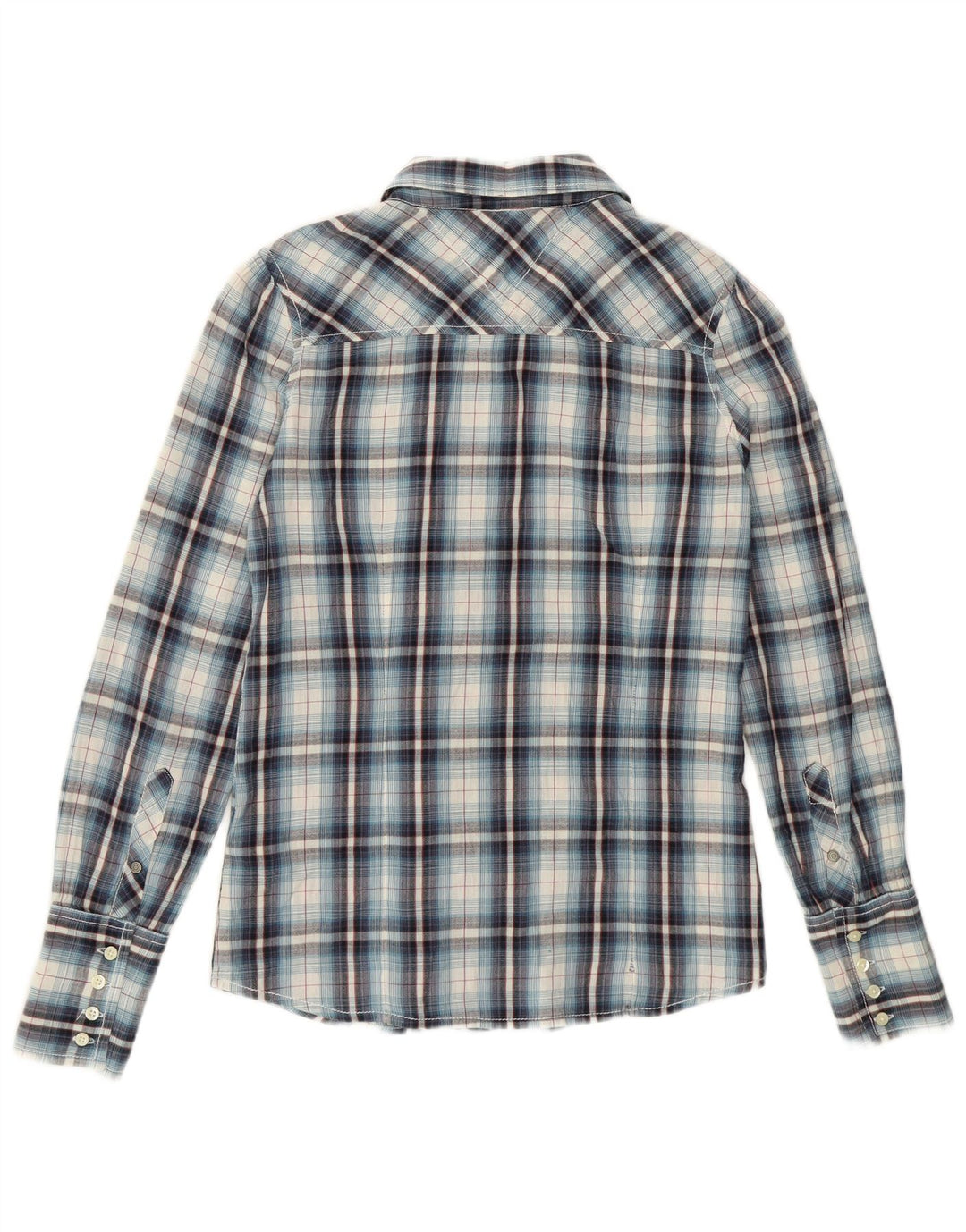 Cămașă Tommy Hilfiger pentru femei UK 10 Small Blue Check Bumbac