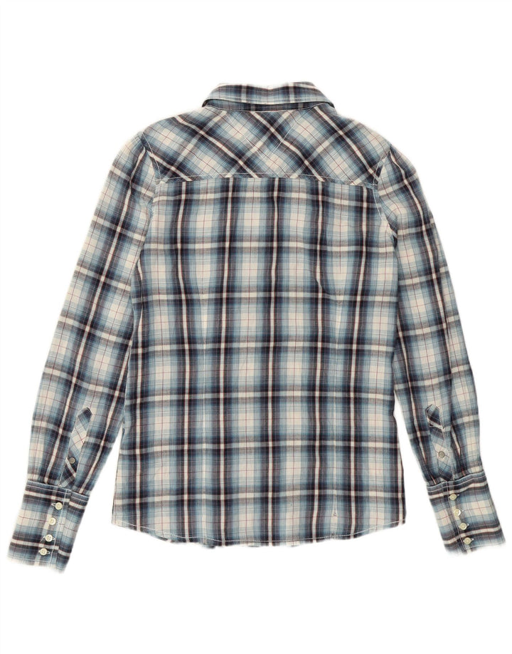 Cămașă Tommy Hilfiger pentru femei UK 10 Small Blue Check Bumbac