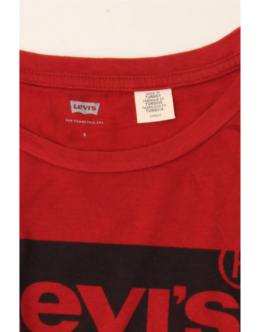 Tricou grafic Levi's pentru femei Top UK 10 Small Red