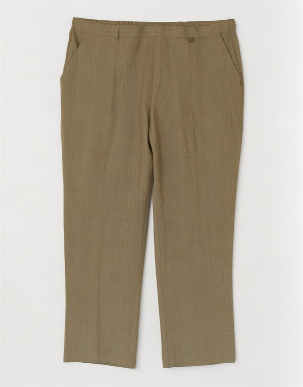 Pantaloni casual conici pentru femei Marks & Spencer UK 18 XL W38 L28 kaki
