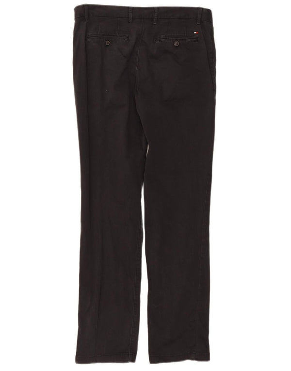 Pantaloni chino drepți pentru bărbați Tommy Hilfiger W34 L31 bumbac gri