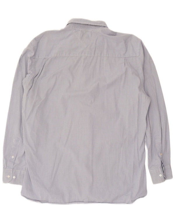 Cămașă personalizată pentru bărbați Tommy Hilfiger, XL, bumbac cu carouri bleumarin