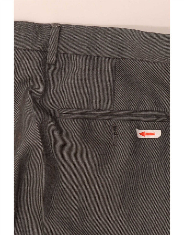 Pantaloni de costum pentru bărbați Marks & Spencer L36 L31 poliester gri