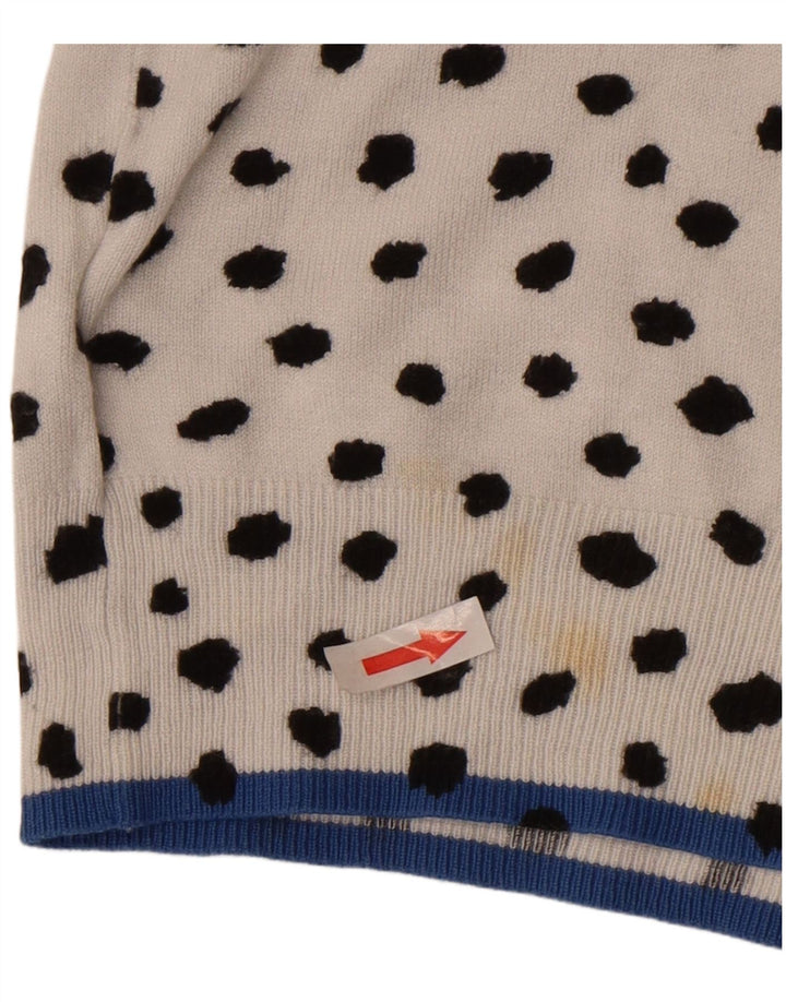 Pulover cardigan pentru femei Marks & Spencer UK 10 Small White Spotted Viscose