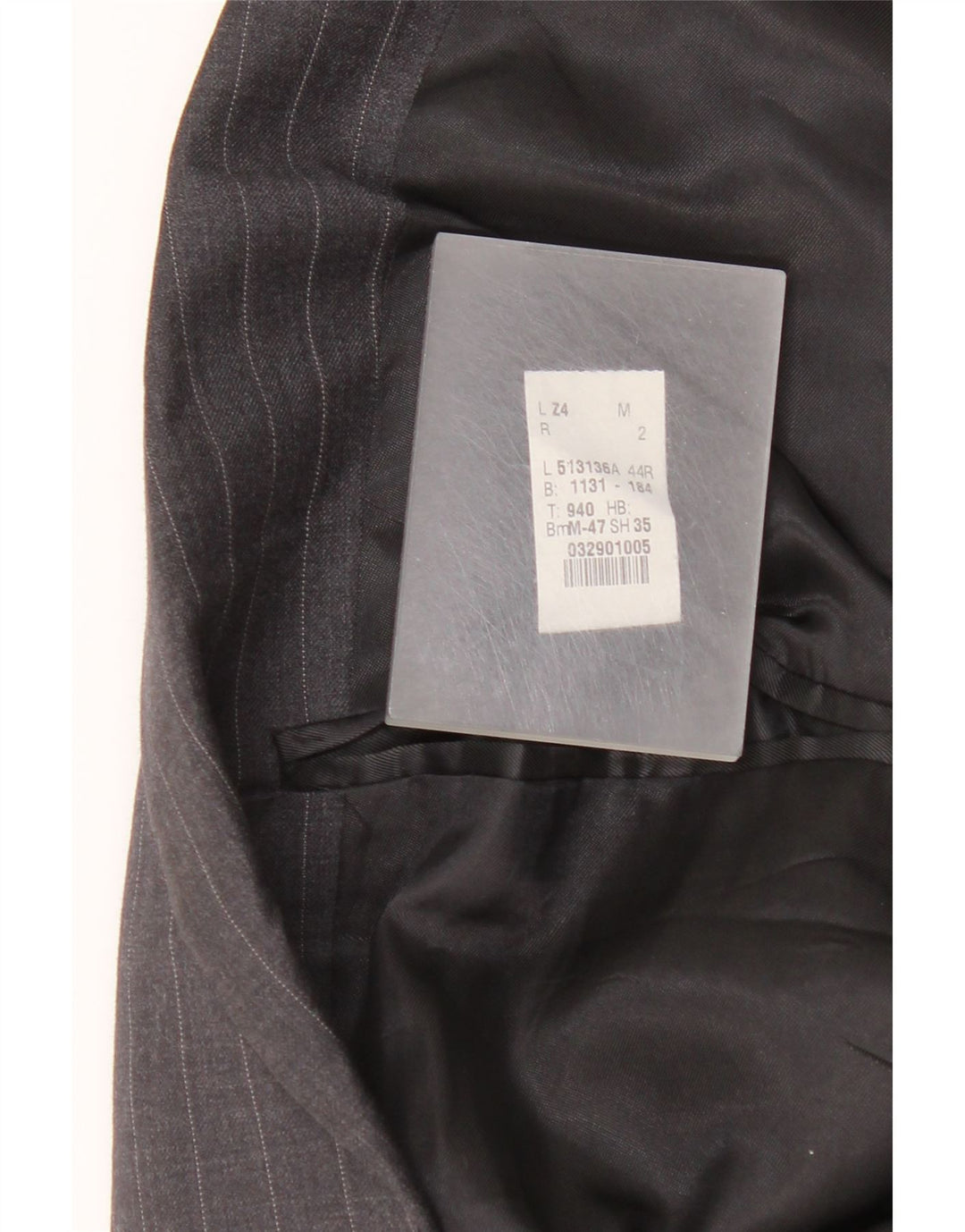 Jachetă pentru bărbați Ralph Lauren, cu 2 nasturi, UK 44 XL, lână gri cu dungi