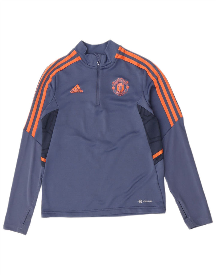 Adidas Boys Manchester United Pullover Trening Top 11-12 Ani Albastru