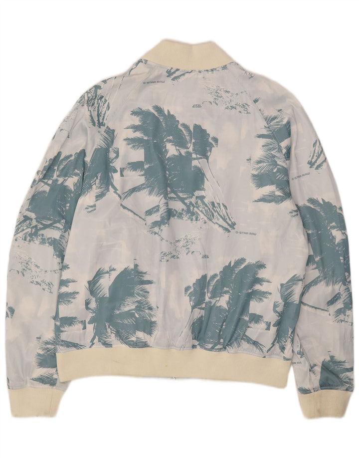 Jachetă bomber grafică pentru bărbați G-Star UK 44 2XL Albastru Poliester floral