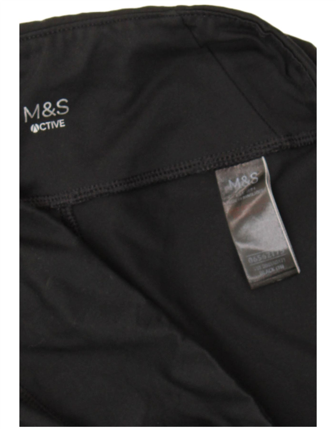 Leggings Capri pentru femei Marks & Spencer UK 16 Sport mare din poliester negru