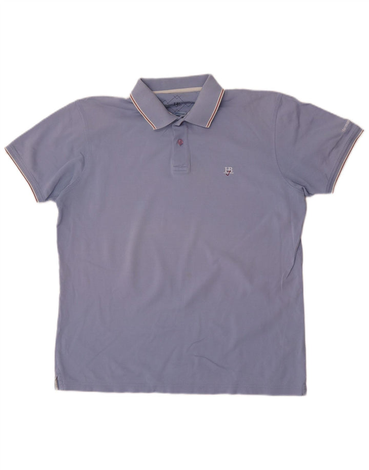 Tricou polo Harmont & Blaine pentru bărbați, bumbac albastru 2XL