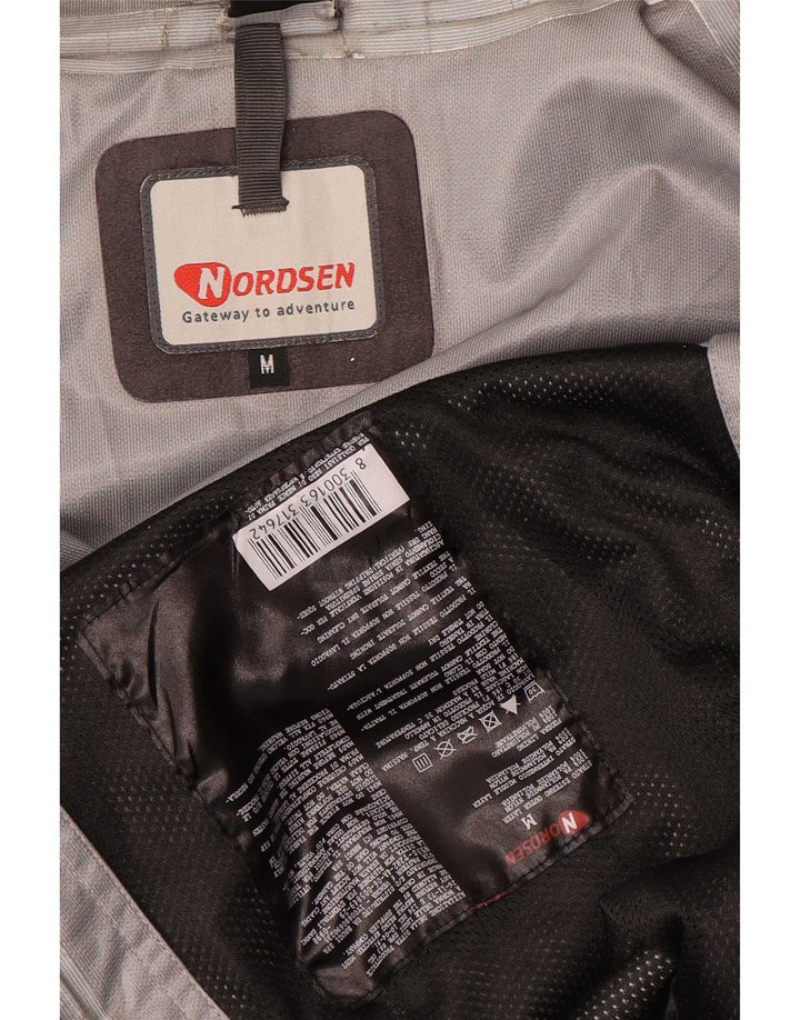 Jachetă de ploaie cu glugă Nordsen pentru bărbați UK 38 Medium Black Colorblock Nylon