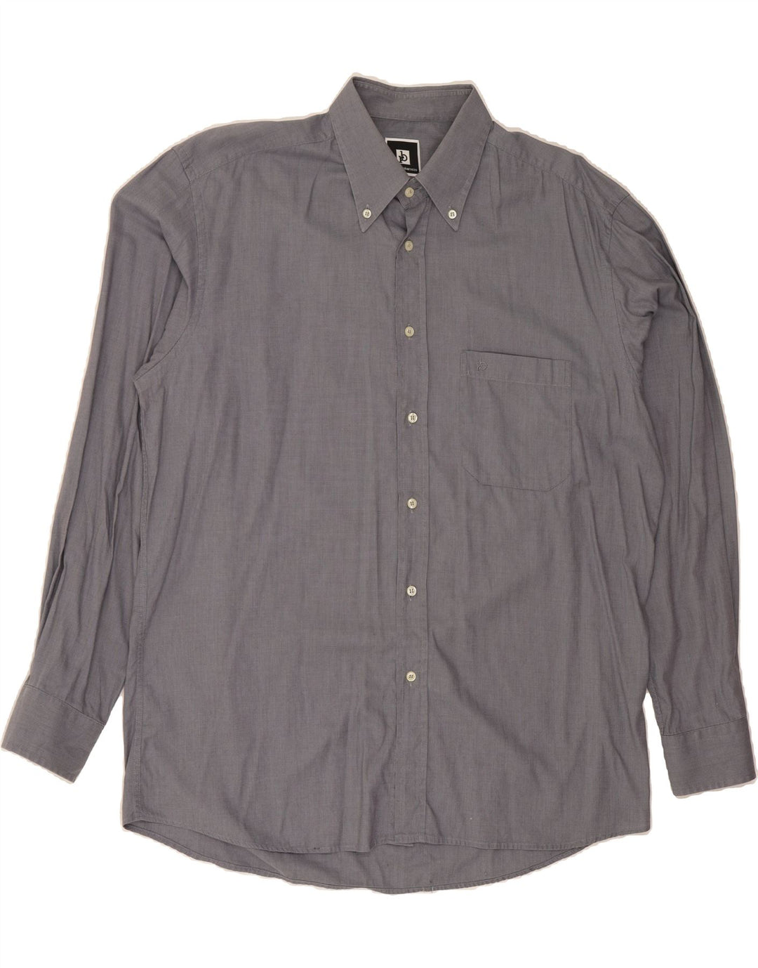 ROCCOBAROCCO Mens Shirt Size 16 1/2 42 Large Grey Cotton Vintage Roccobarocco and Second-Hand Roccobarocco from Messina Hembry 
