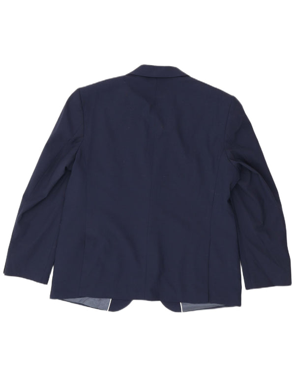Jachetă pentru bărbați Marks & Spencer, cu 2 nasturi, UK 44 2XL Lână bleumarin