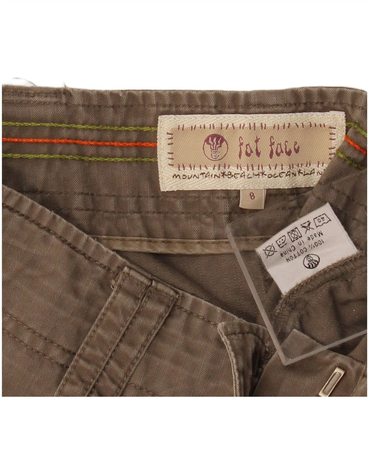 FAT FACE Fustă A-Line pentru femei UK 8 Small W30 Khaki