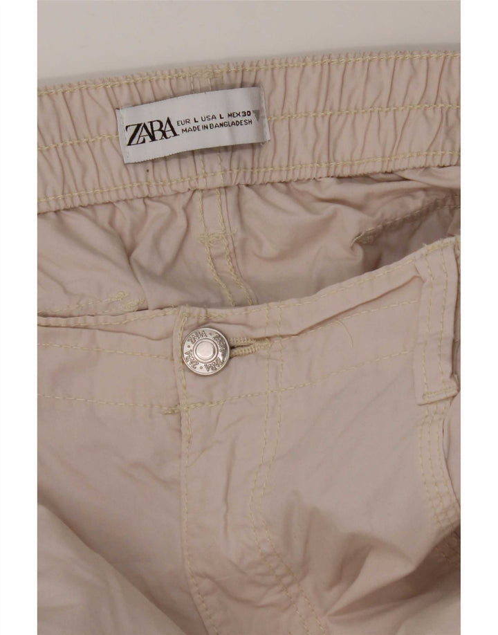 Pantaloni cargo largi pentru femei Zara L30 L30 gri