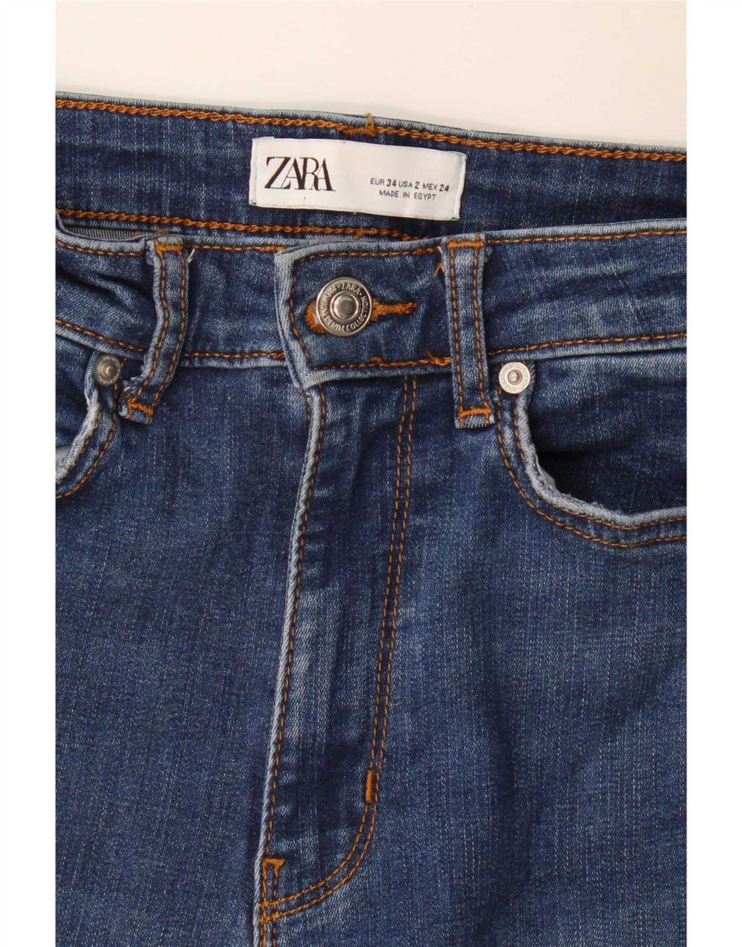 Blugi evazați pentru femei Zara EU 34 2XS L24 L32 Albastru
