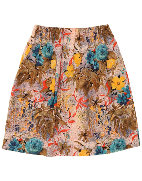 Fustă A-Line Grafică Vintage pentru Damă W30 Medium Multicolor Floral
