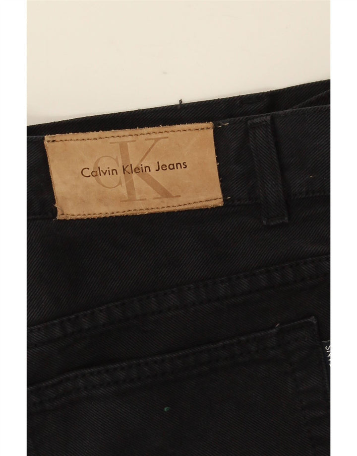 Blugi drepti pentru bărbați Calvin Klein W32 L30 negri