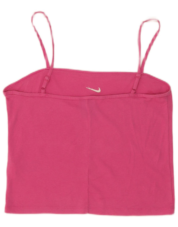 Top camis pentru femei Nike UK 14, mare, roz din bumbac