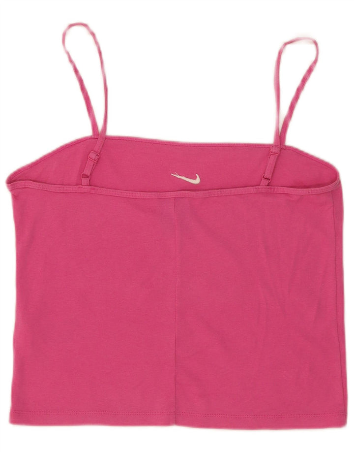 Top camis pentru femei Nike UK 14, mare, roz din bumbac