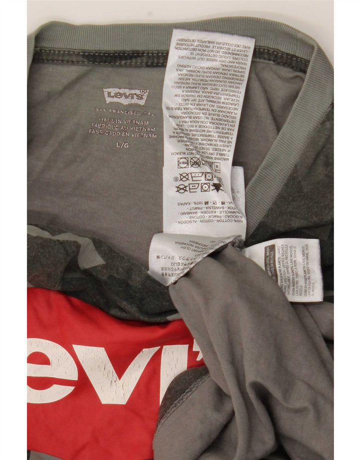 Tricou grafic pentru bărbați Levi's Top mare, multicolor, din bumbac camuflat