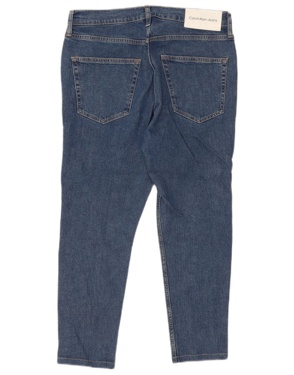 Calvin Klein Blugi pentru bărbați cropped W32 L25 Bumbac albastru