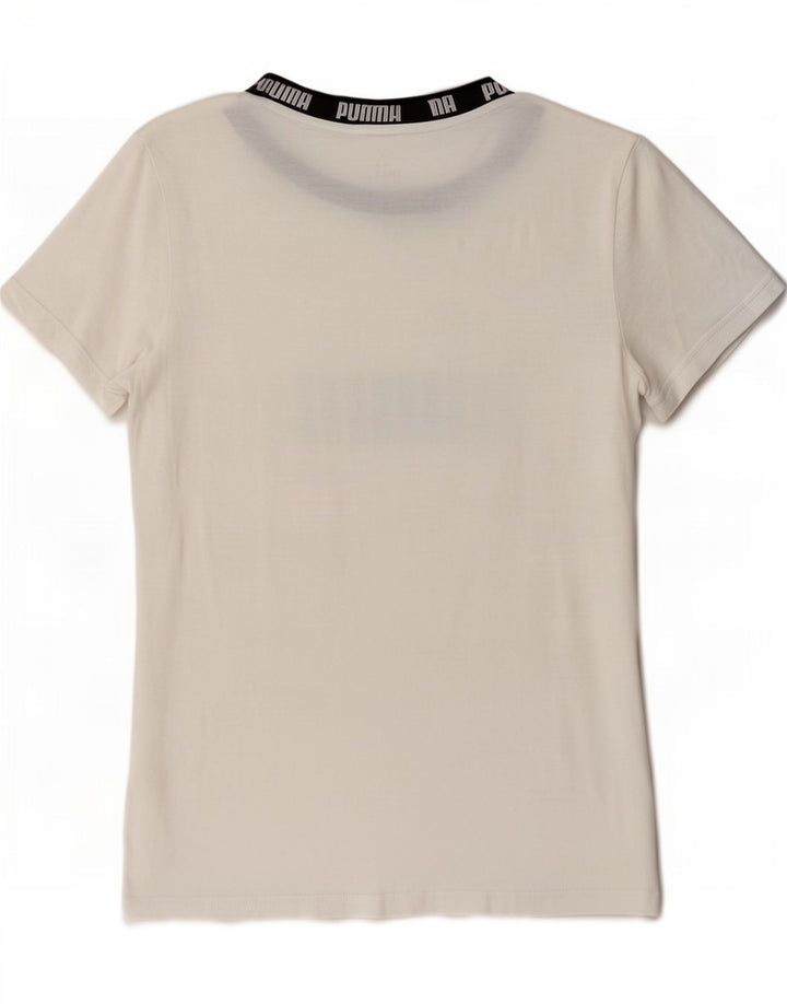 Tricou Puma Regular Graphic pentru femei Top UK 14 Medium White
