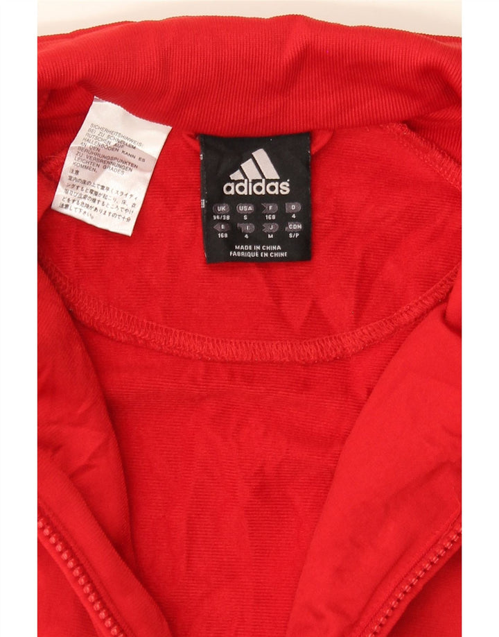 ADIDAS Mens Tracksuit Top Jacket UK 36/38 Small Red Colourblock Polyester Vintage Adidas and Second-Hand Adidas from Messina Hembry 