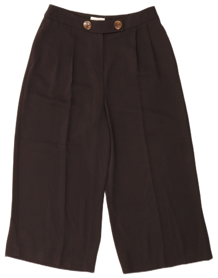 Pantaloni Capri pentru femei Topshop UK 12 Medium L30 L21 Poliester negru
